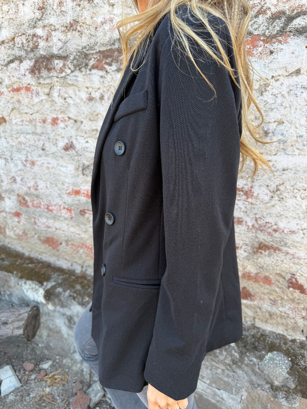 Blazer lana saville negro