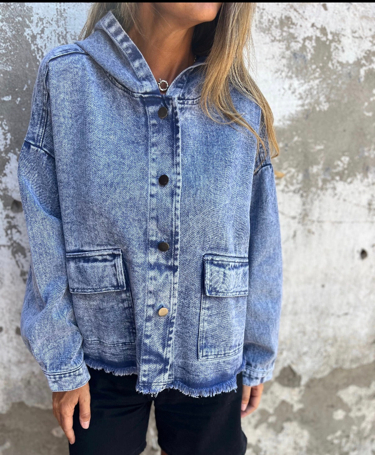 Chaqueta bluejean rain azul