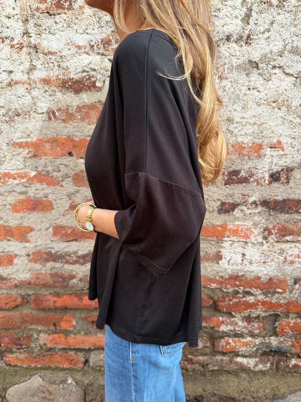 Maxxi polera modal negro