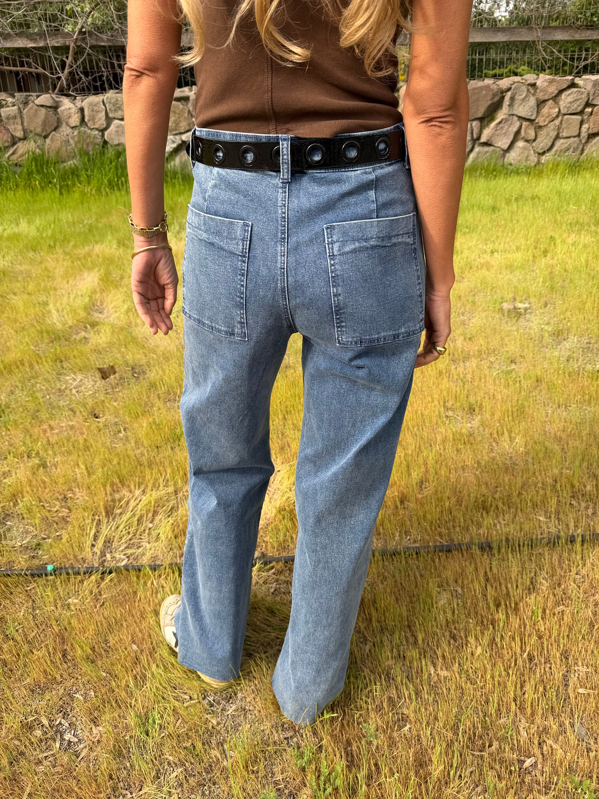 Pantalón recto perfecto azul