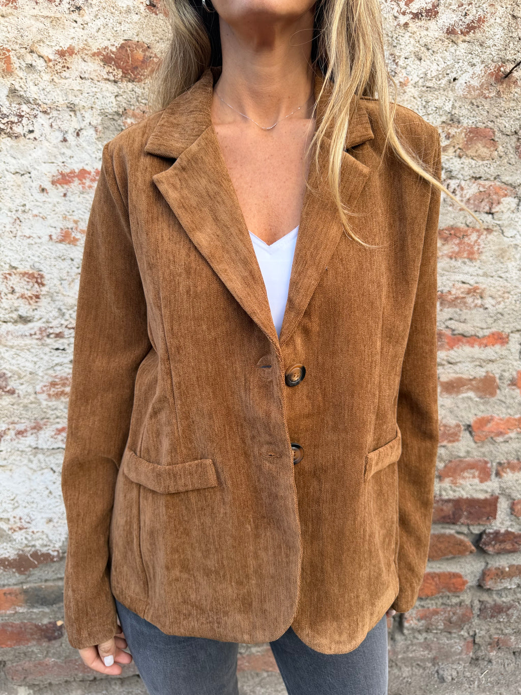 Blazer textura camel