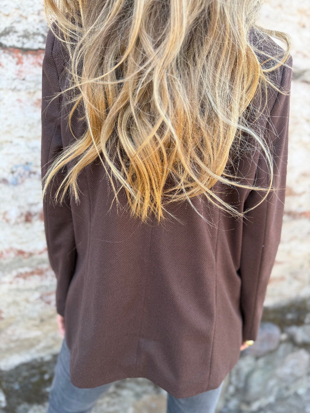 Blazer lana saville café