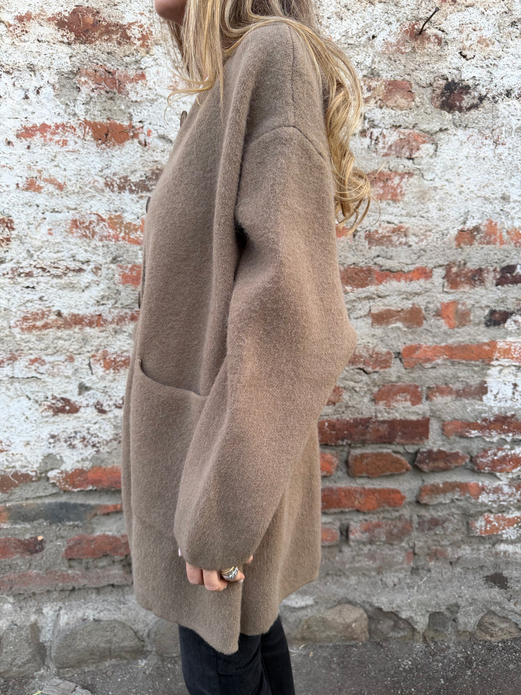 Maxxi chalecón bolsillos beige