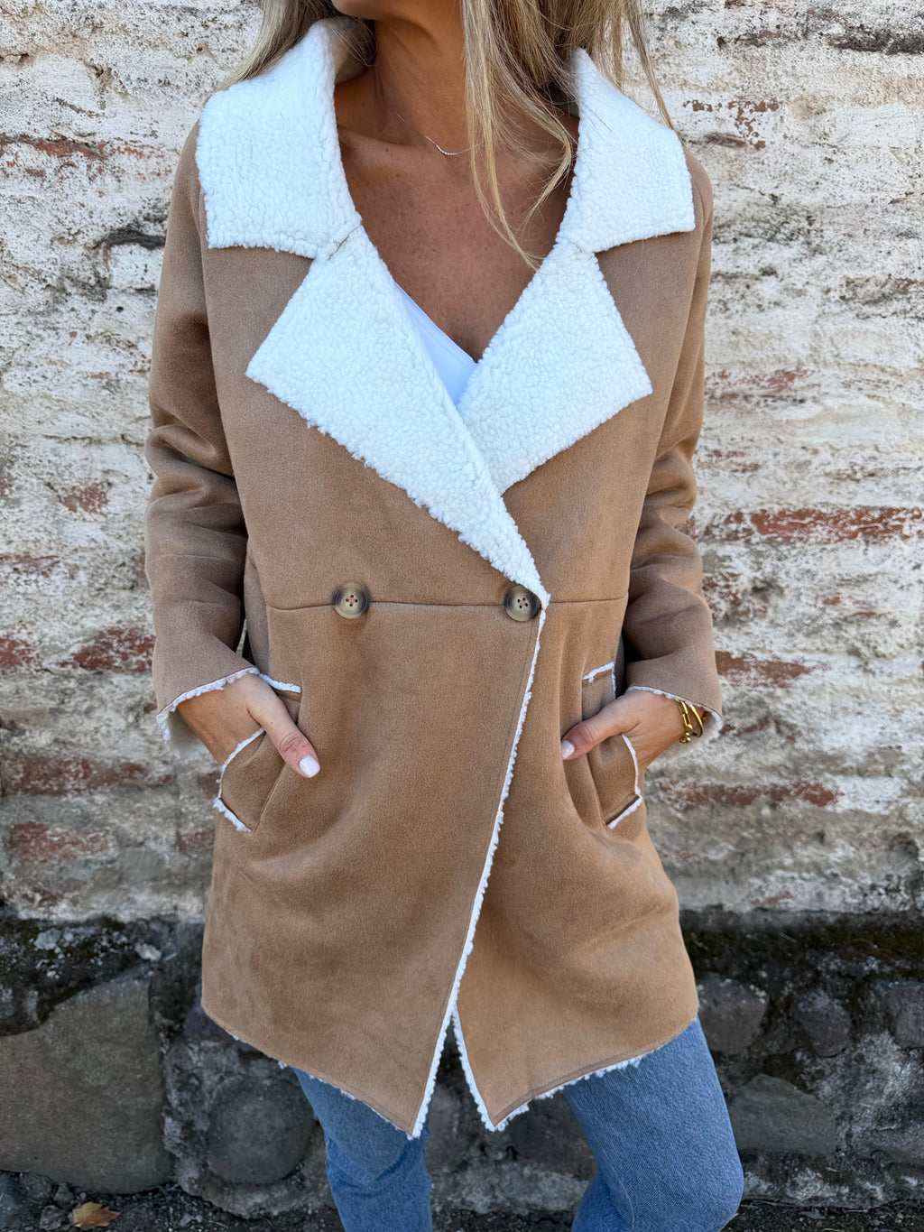 Gamulán suede chiporro camel