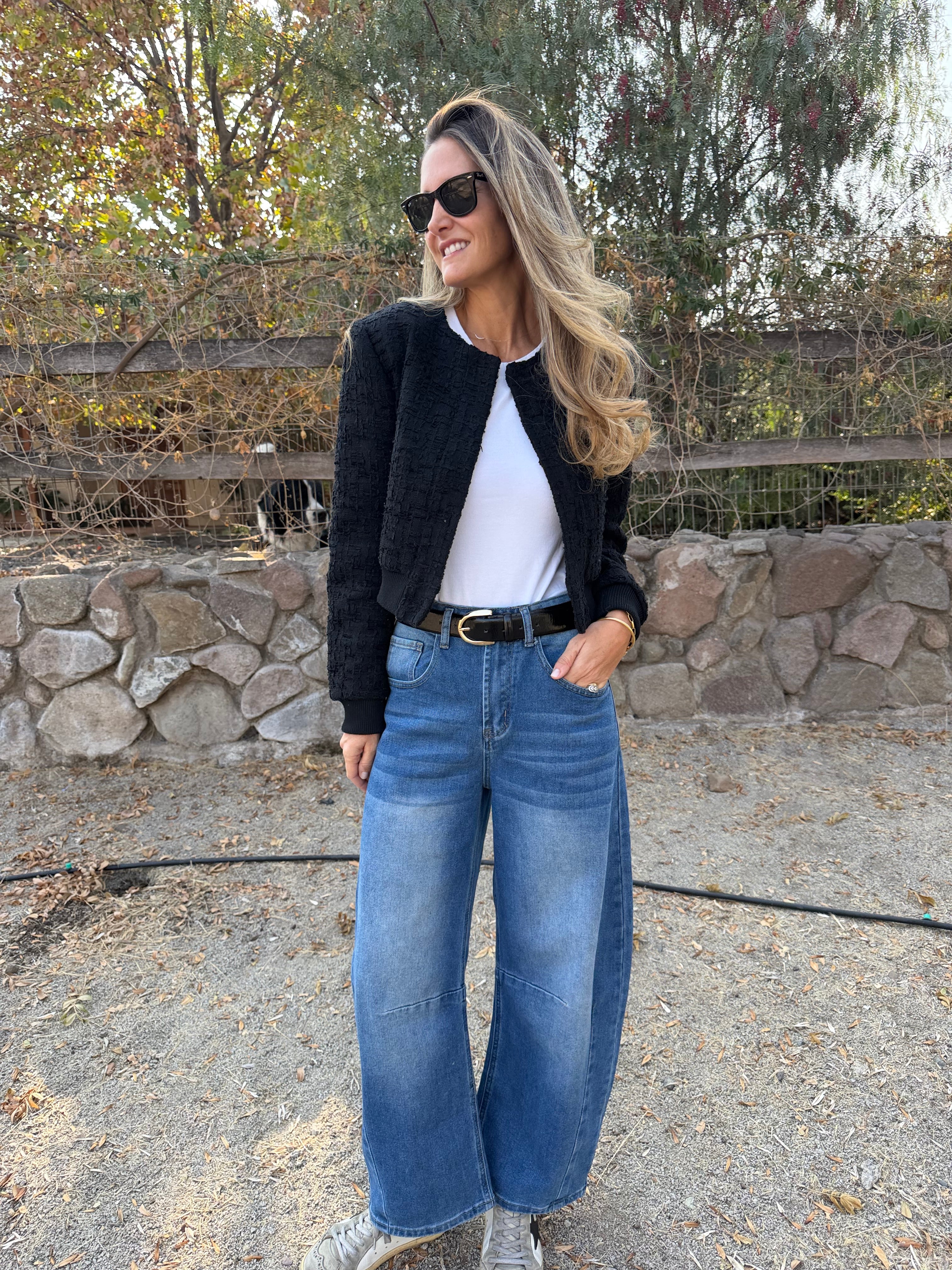 Bluejean tipo barrel zara celeste