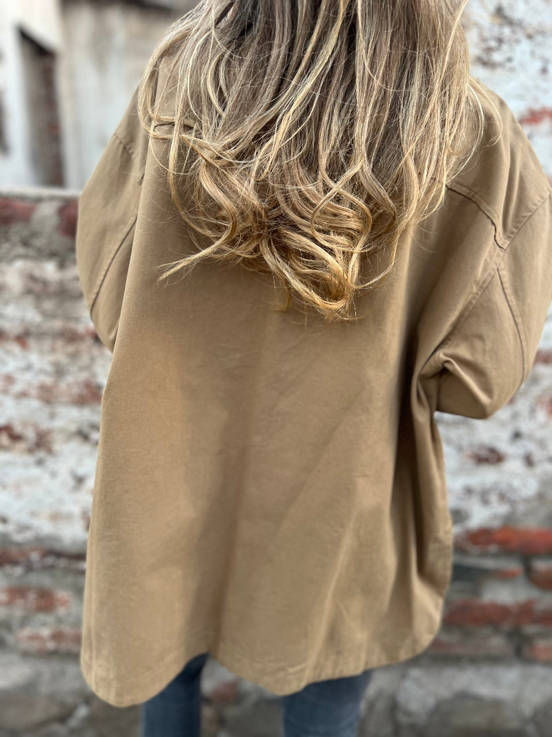 Abrigo gabardina inglés beige