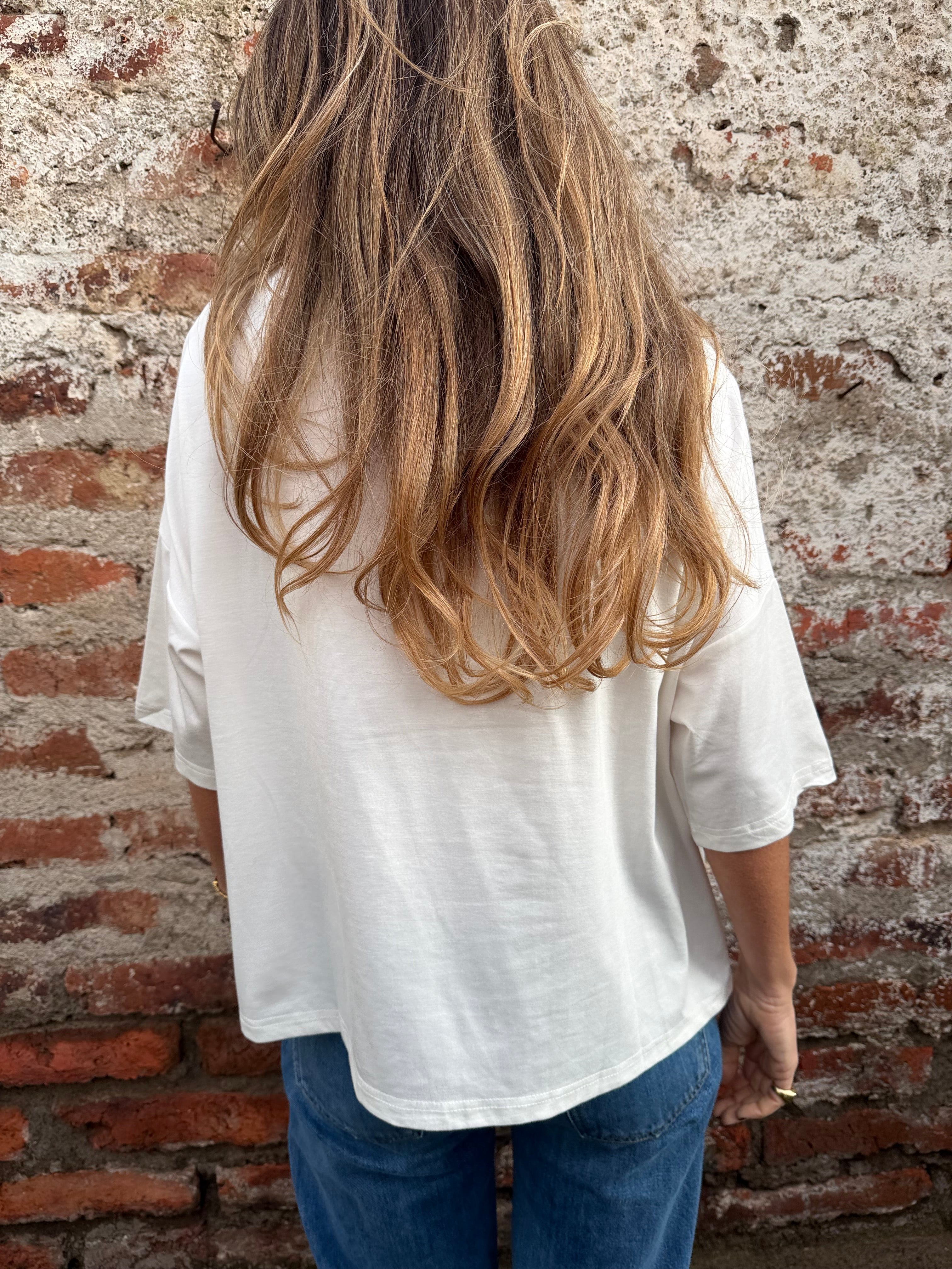 Maxxi polera modal blanca