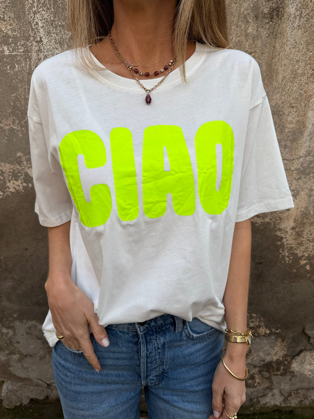 Polera ciao amarilla