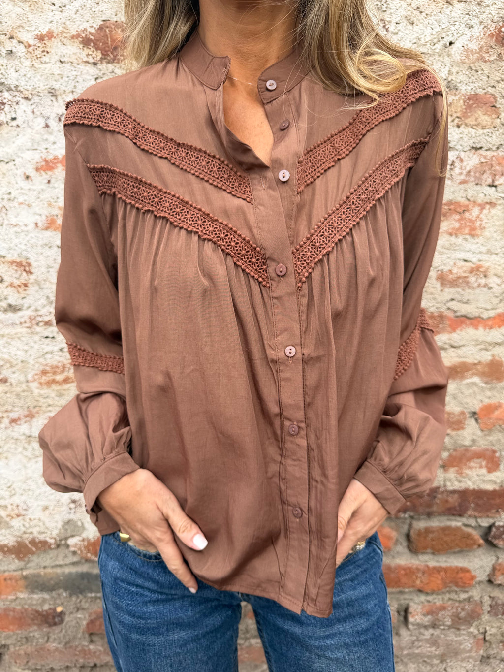 Blusa fabulosa café