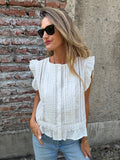Blusa romántica preciosa blanca