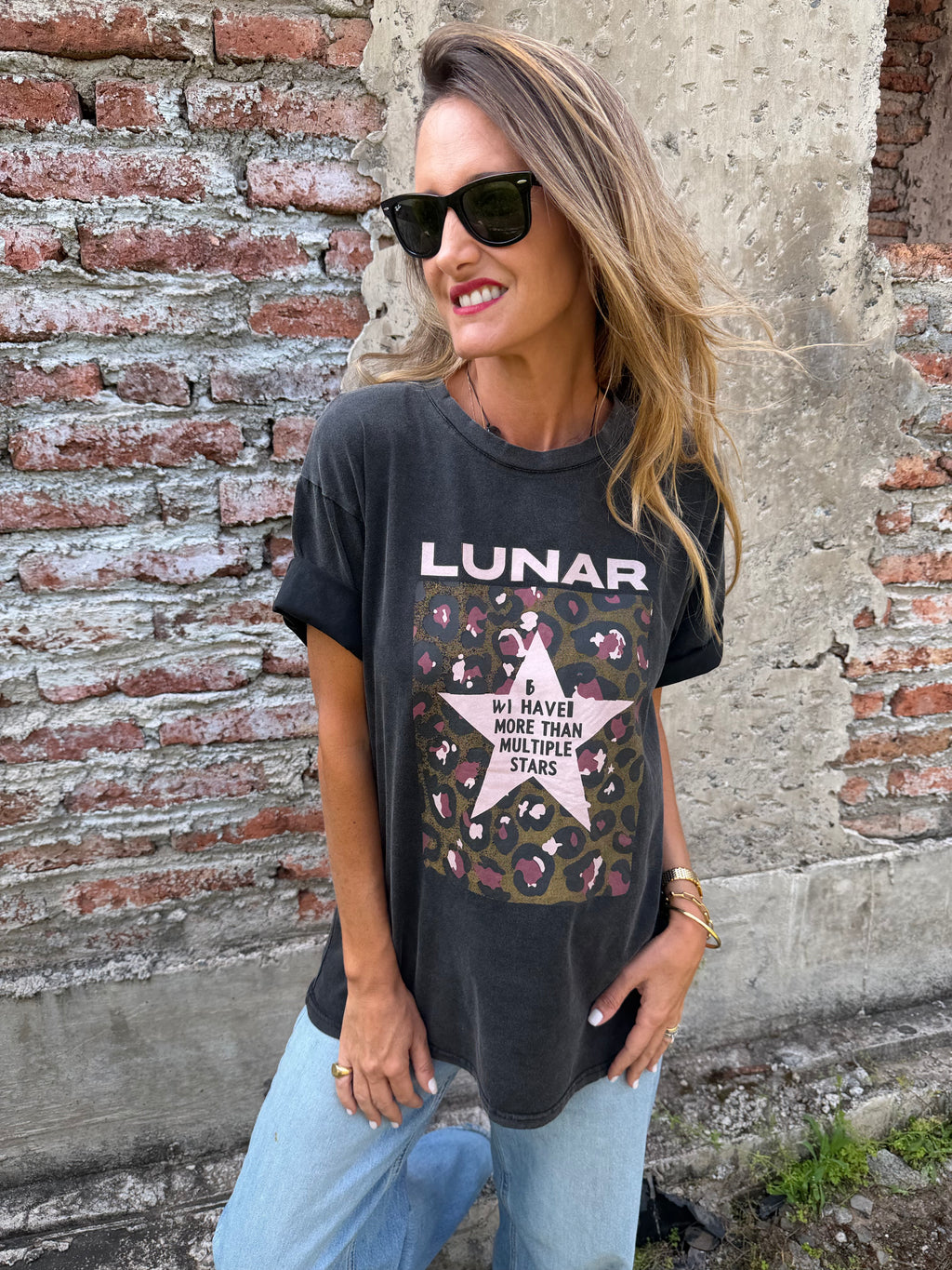 Maxxi polera lunar negra