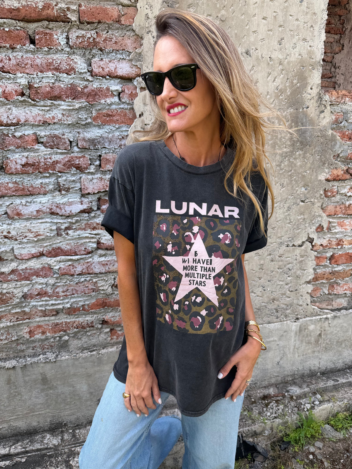 Maxxi polera lunar negra