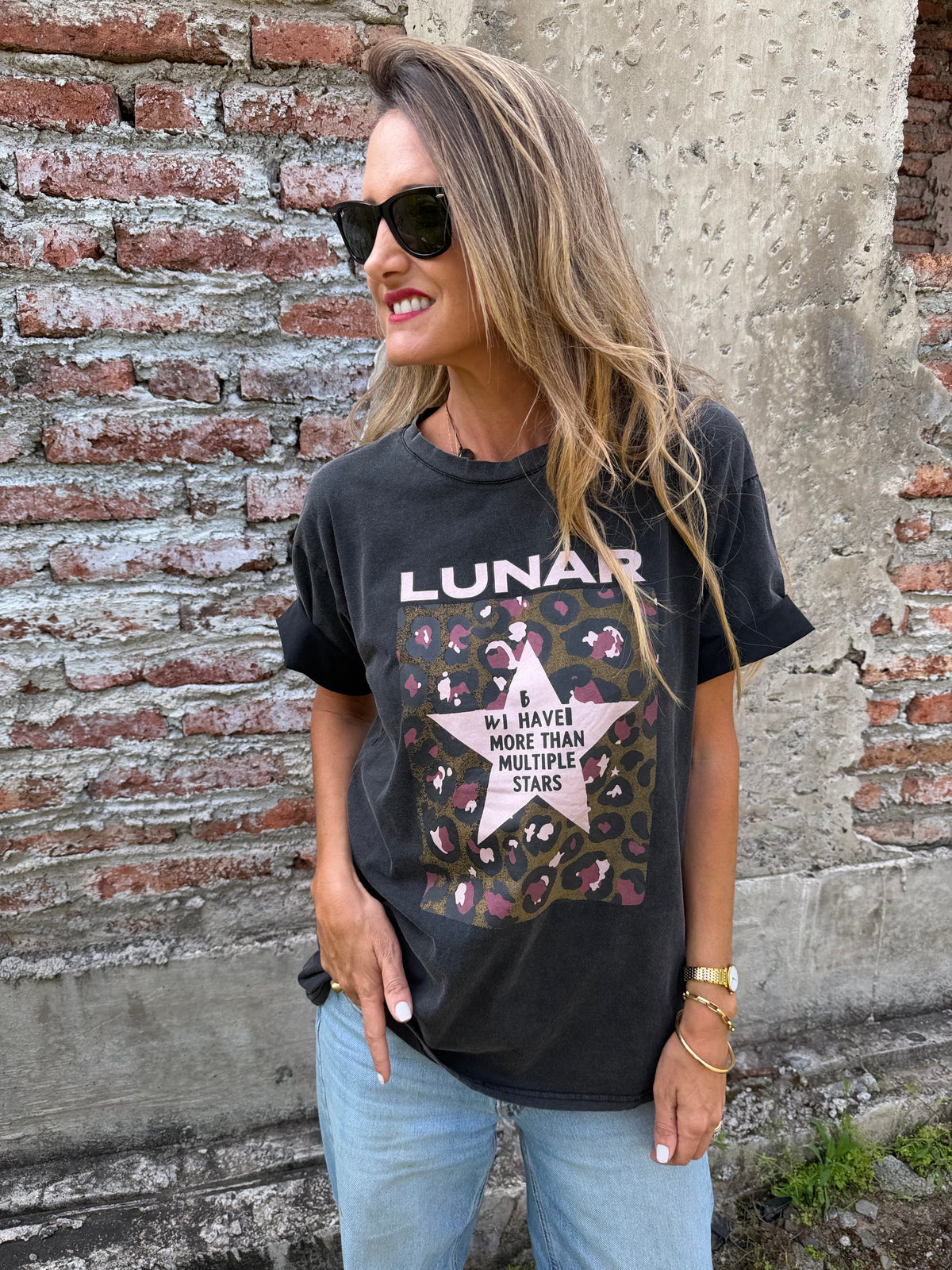 Maxxi polera lunar negra