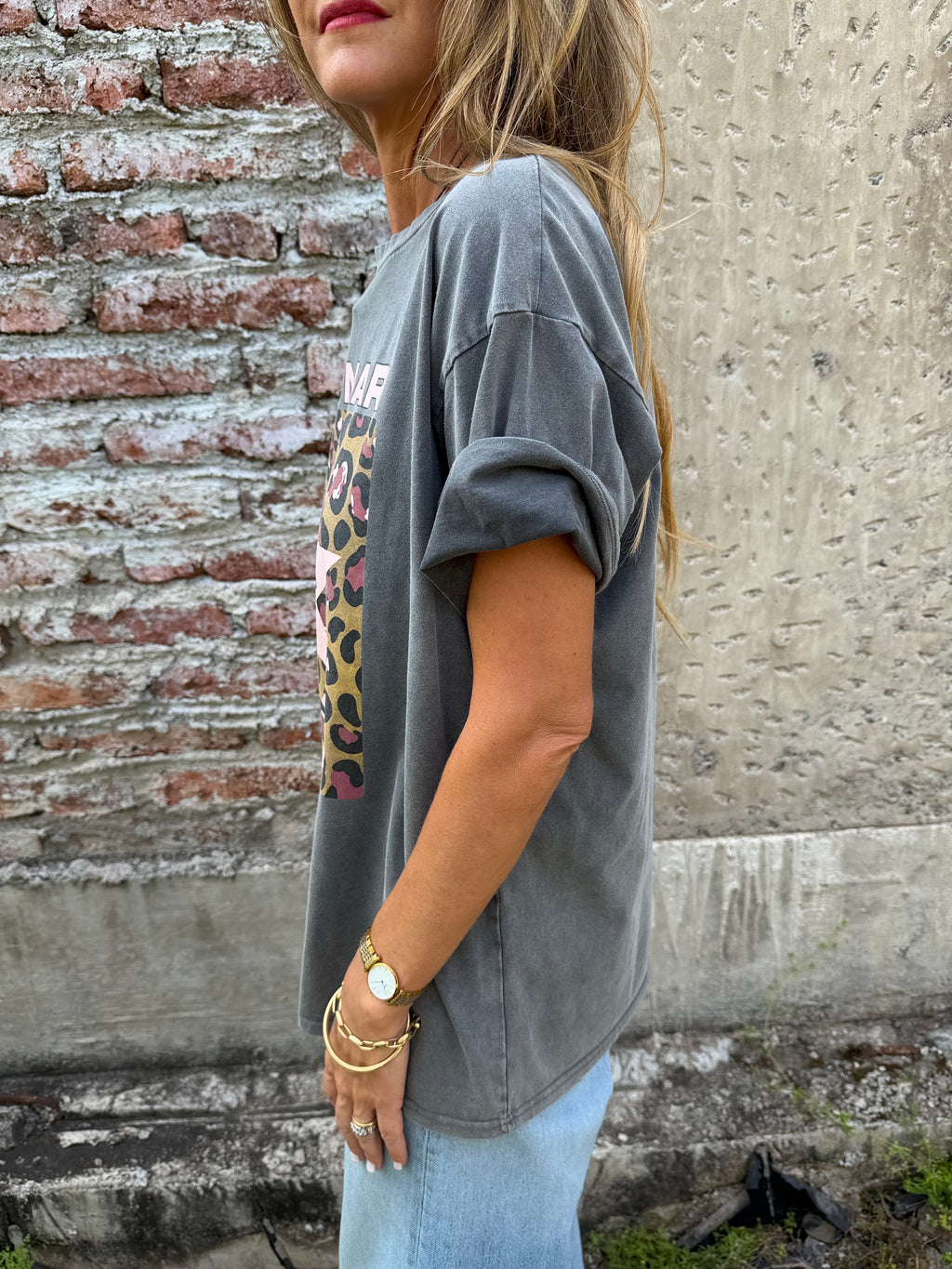 Maxxi polera lunar gris