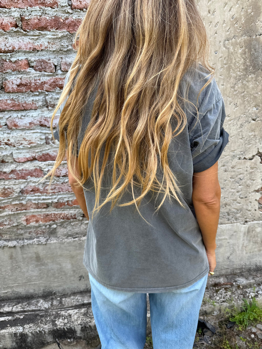 Maxxi polera lunar gris
