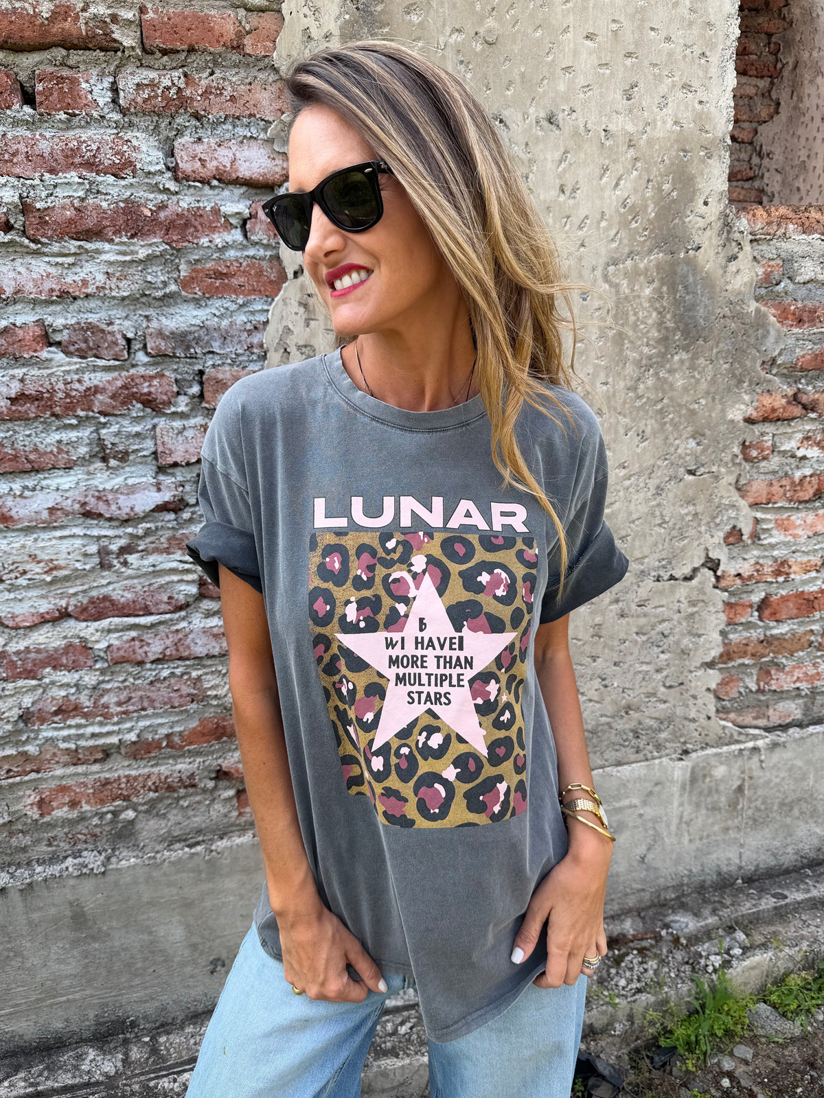 Maxxi polera lunar gris