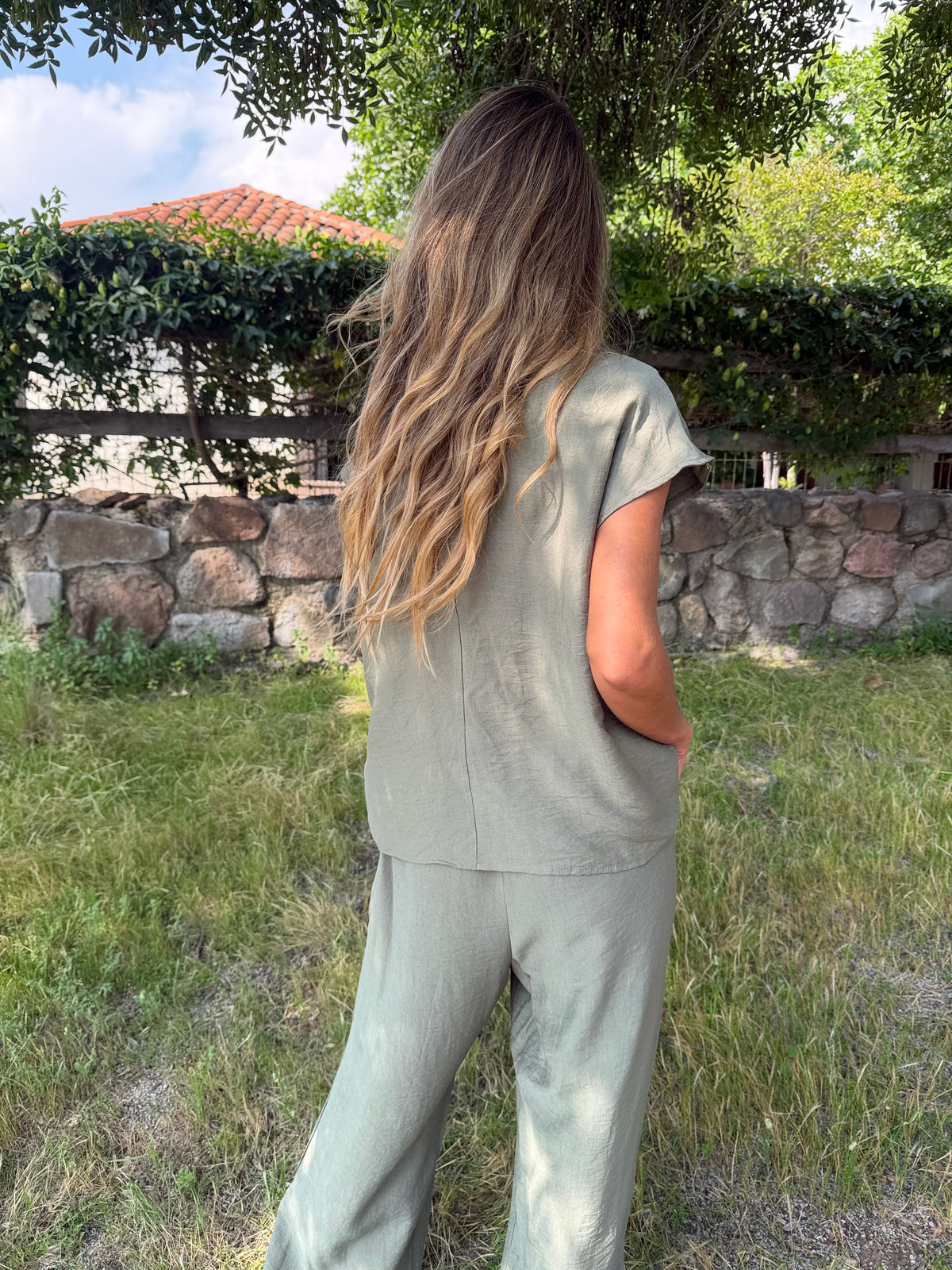 Set piedras verde