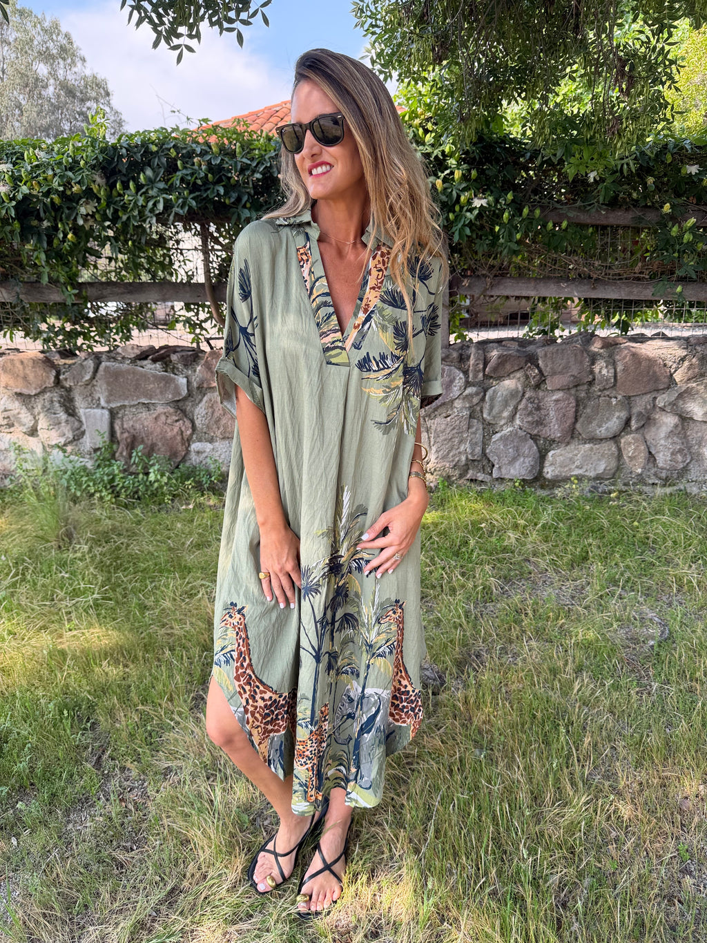 Vestido selva verde