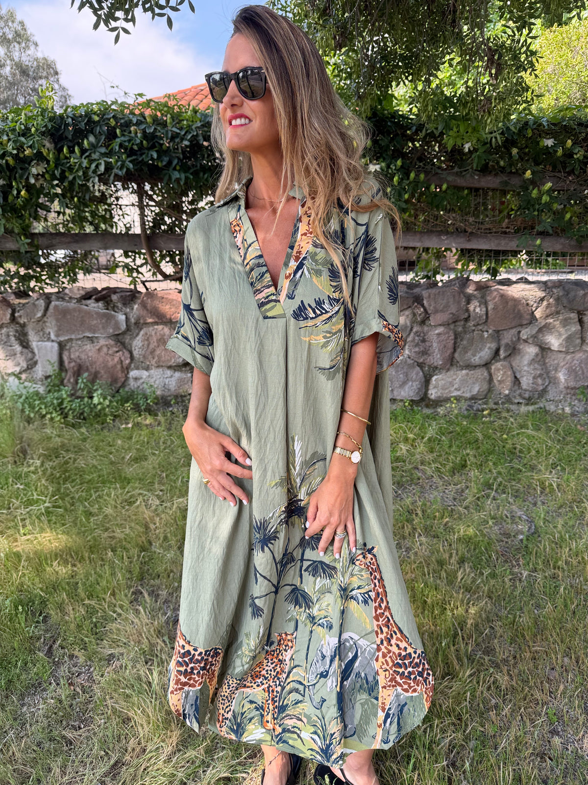 Vestido selva verde