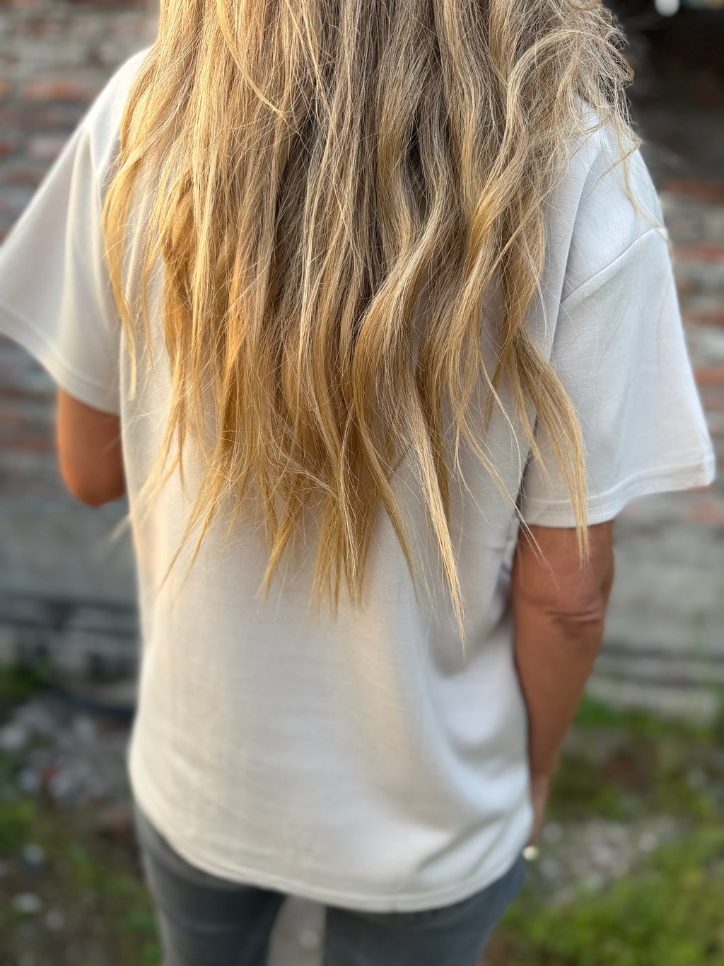 Polera wild love beige
