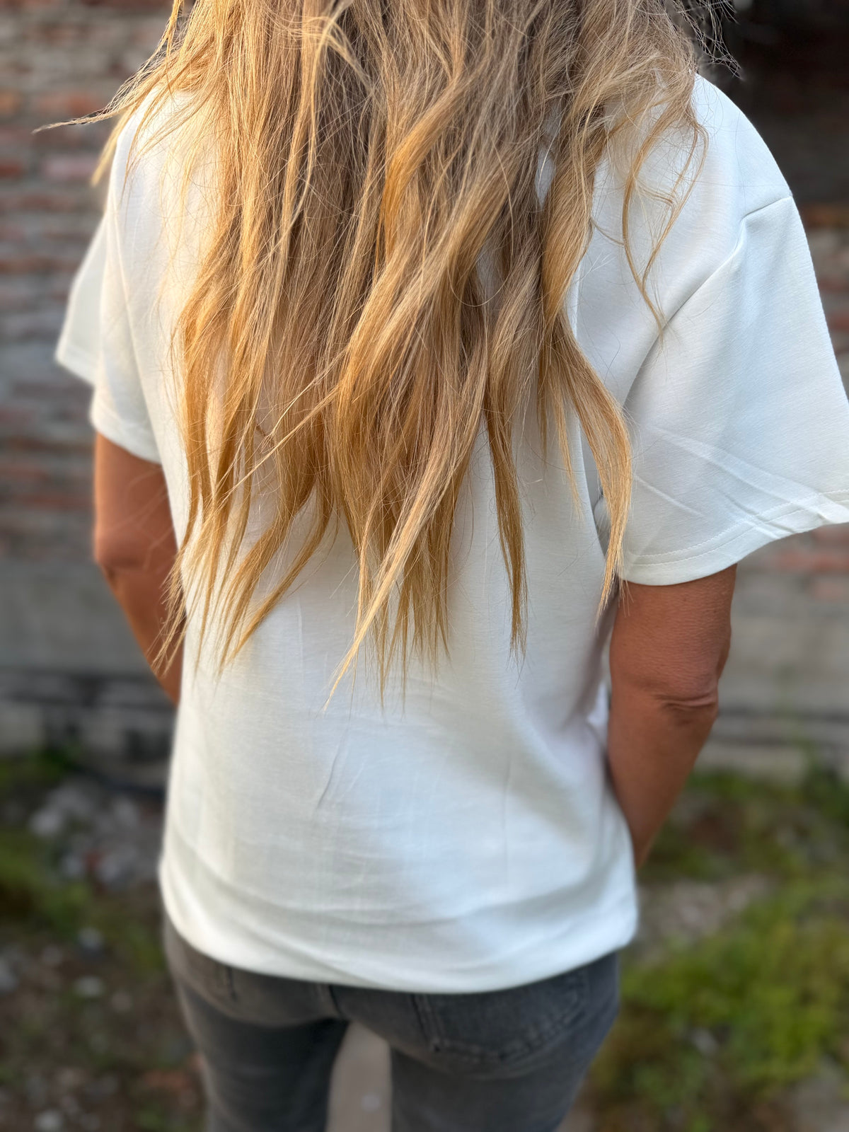 Polera wild love blanco