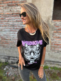 Polera wild love negro